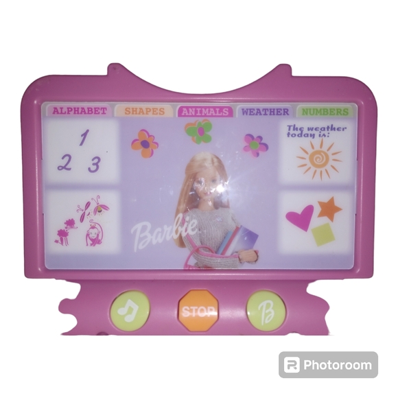 Learn With Me Barbie Toy Laptop Computer 2000 NOS BE-167 Mouse TESTED Does Work - Picture 3 of 7